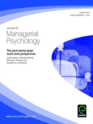 cover image of Journal of Managerial Psychology, Volume 23, Issue 5